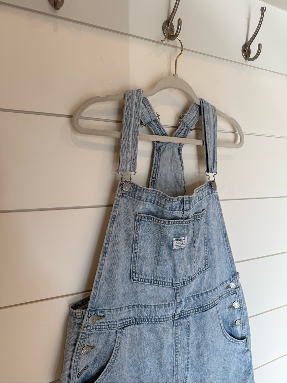 Levi's Denim Utility Shortalls | Size Large - Picture 5 of 10
